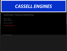 Tablet Screenshot of cassellengines.com